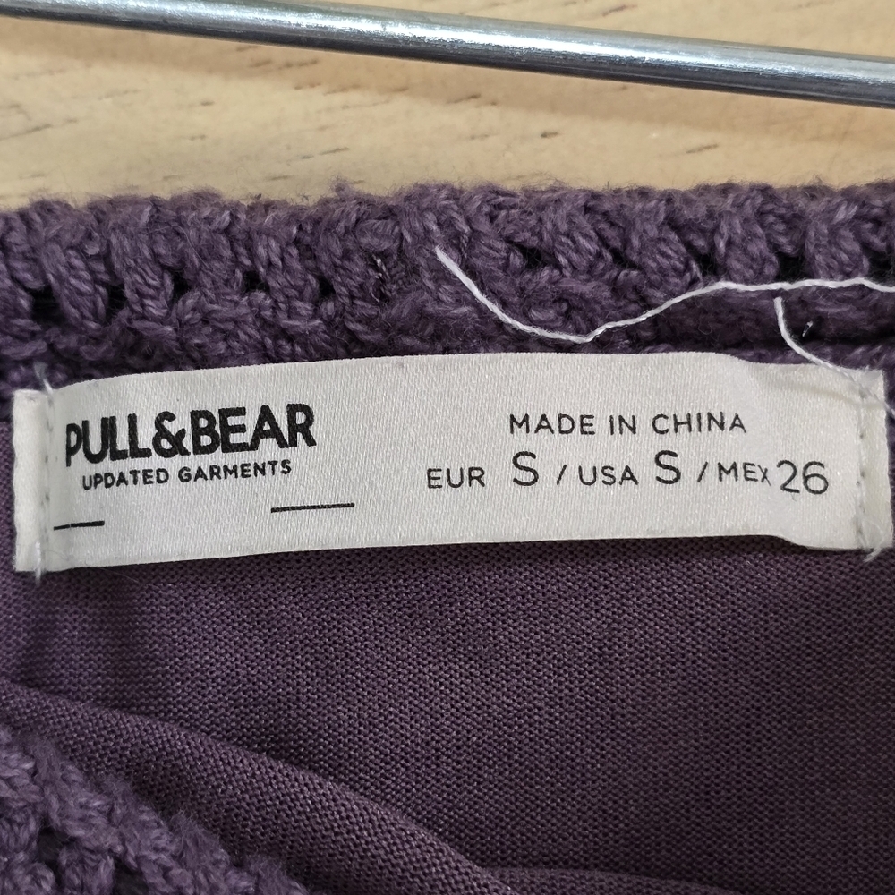 Pull &Bear Elegant Purple Crochet Skirt - Picture 10 of 10